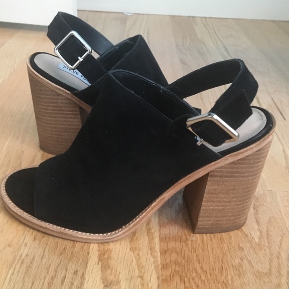 Steven Madden Suede Block Heel Shoes - Picture 6 of 6
